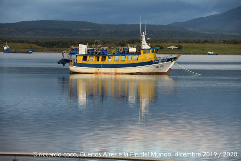 Puerto Natales sul Golfo Almirante Montt in Cile