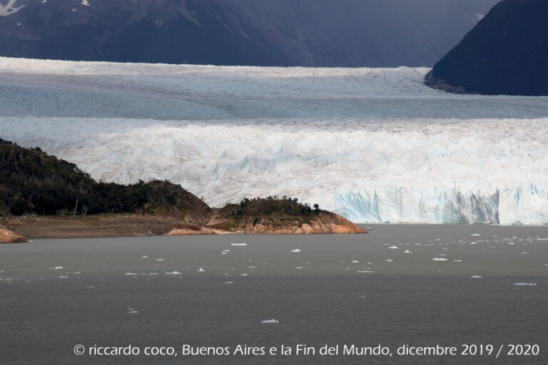 Vista del fronte SUD del ghiacciaio Perito Moreno