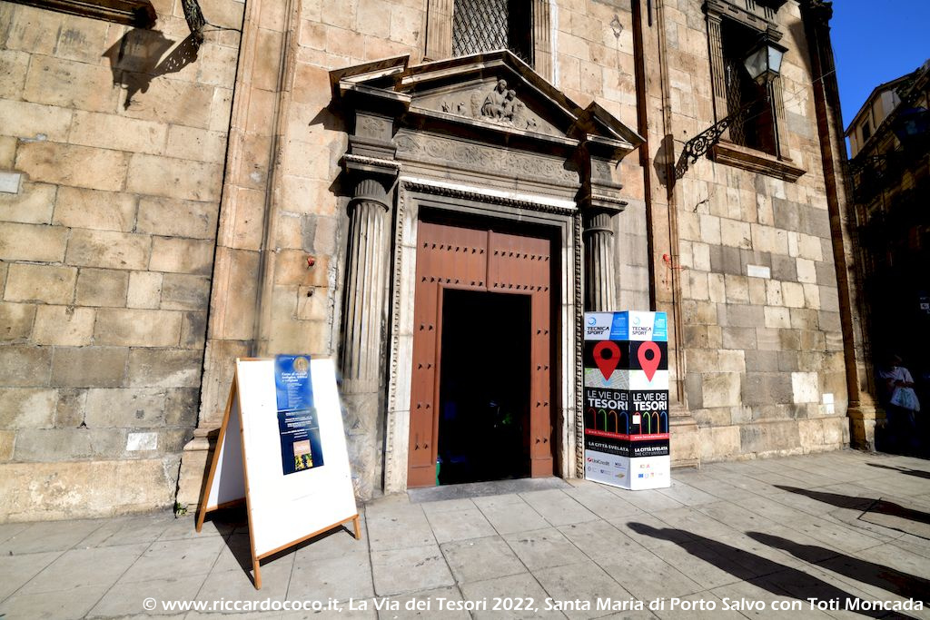 Scopri di più sull'articolo La Via dei Tesori 2022, visita alla Chiesa di Santa Maria di Porto Salvo con Toti Moncada e piazza Marina